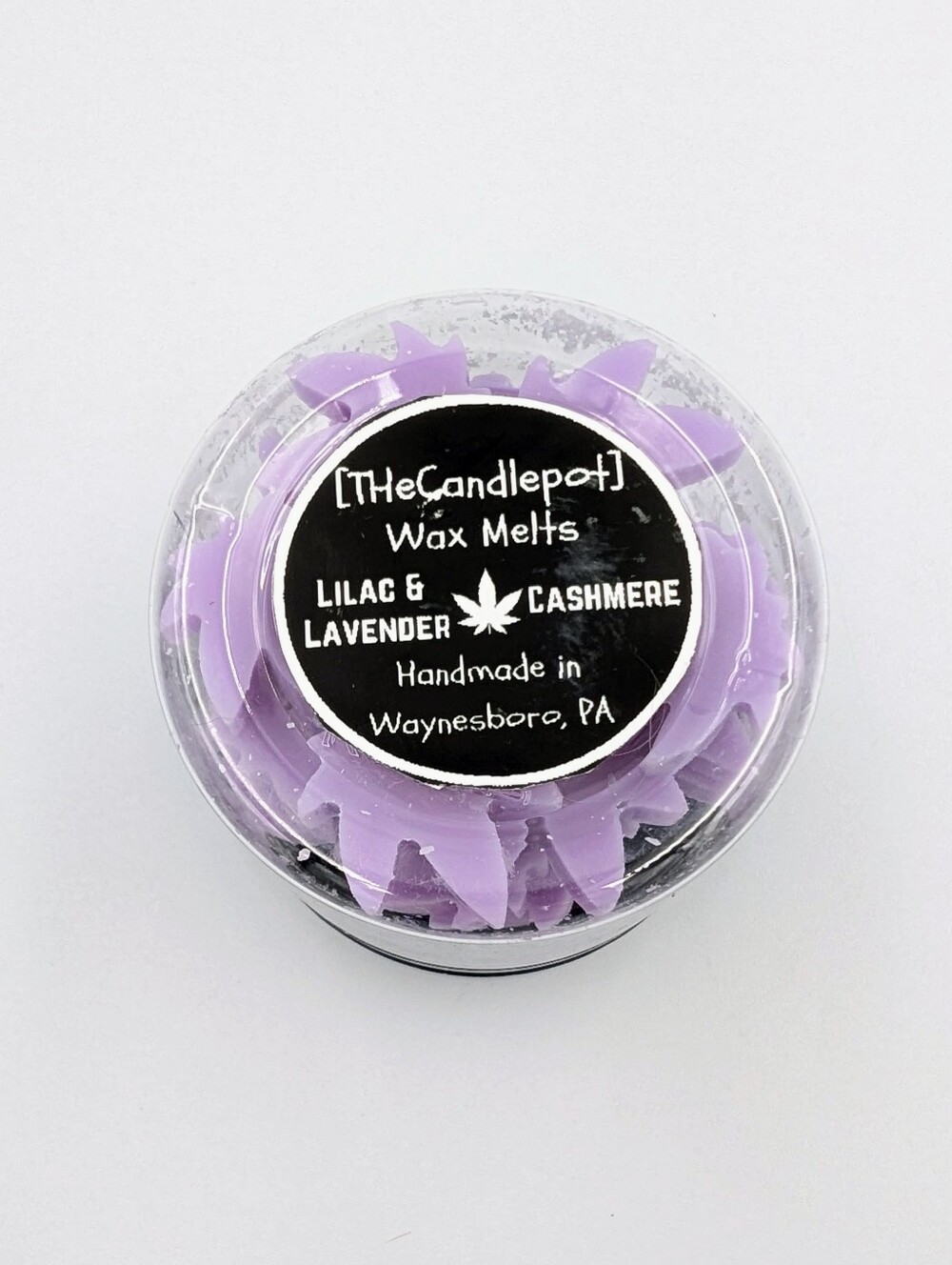 Lilac & Lavender Cashmere Wax Melts - Purple Canna leaf Shaped
